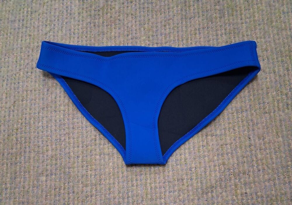 Triangl womens small cobalt royal blue bikini swimsuit bottom neoprene